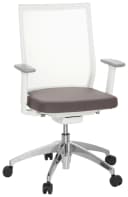 hjh OFFICE Bürostuhl ASPEN WHITE Stoff mit Armlehnen Bild 2