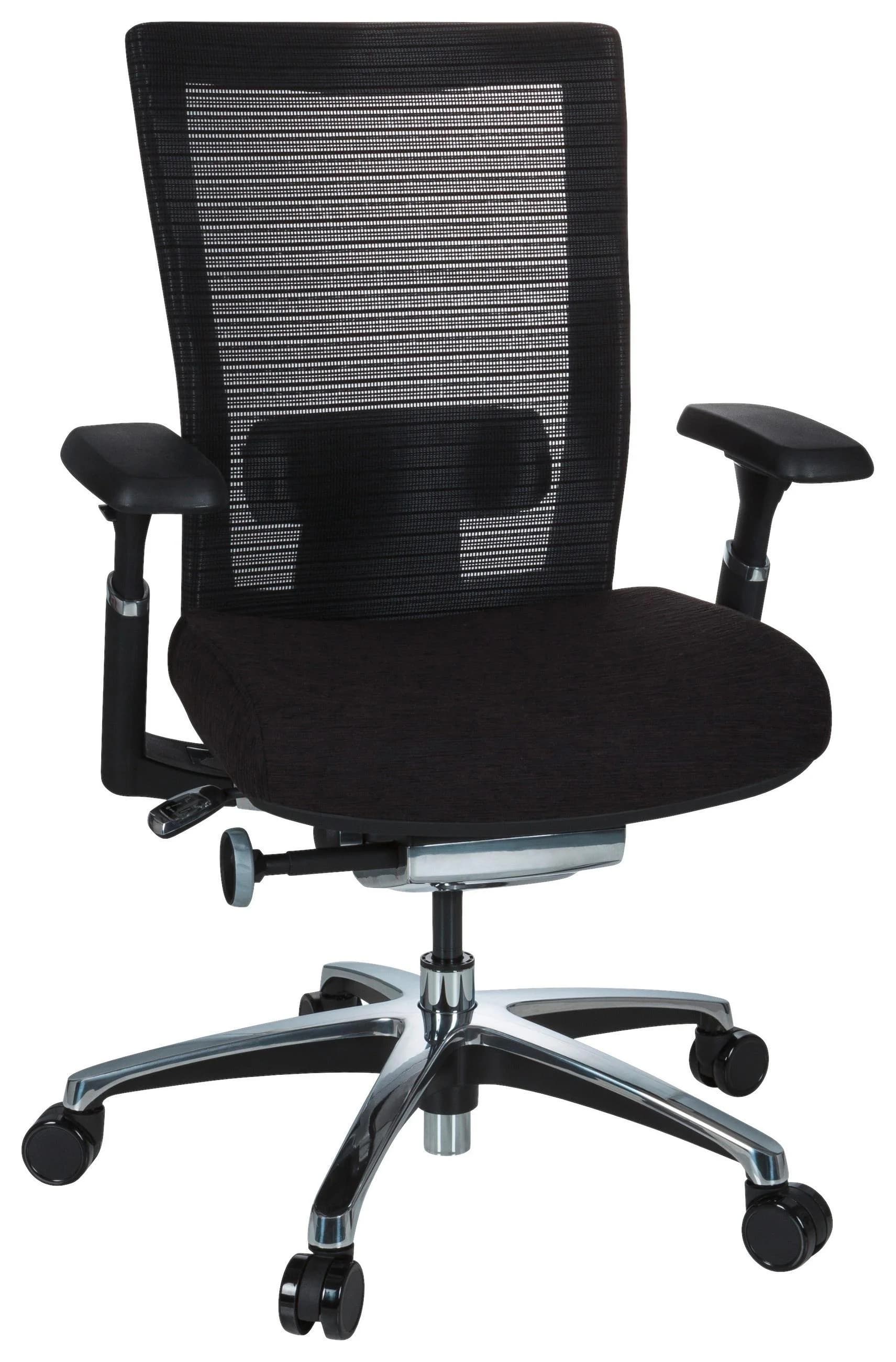 hjh OFFICE NOVA PRO ALU Bürostuhl Stoff Netzstoff Armlehnen - Bild 2