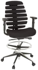 hjh OFFICE Counterstuhl ERGO LINE II WORK Stoff mit Armlehnen höhenverstellbar Bild 2