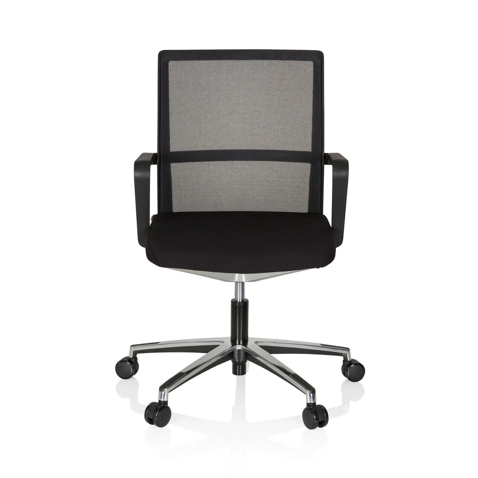 hjh OFFICE Profi Bürostuhl MOVE-TEC NET 3D Stoff/Netzstoff Grau mit Armlehnen