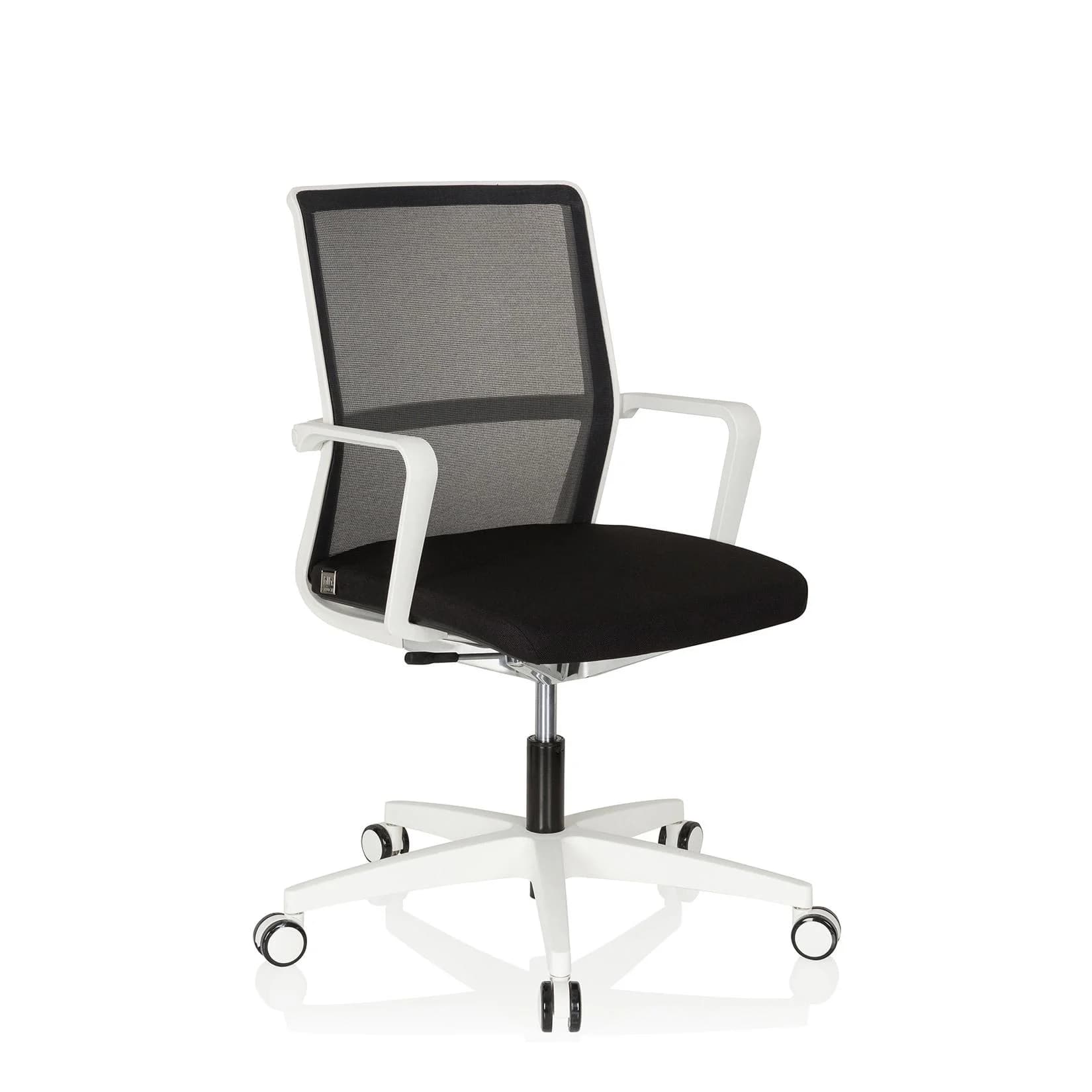 hjh OFFICE Profi Bürostuhl MOVE-TEC NET 3D Stoff/Netzstoff Grau mit Armlehnen