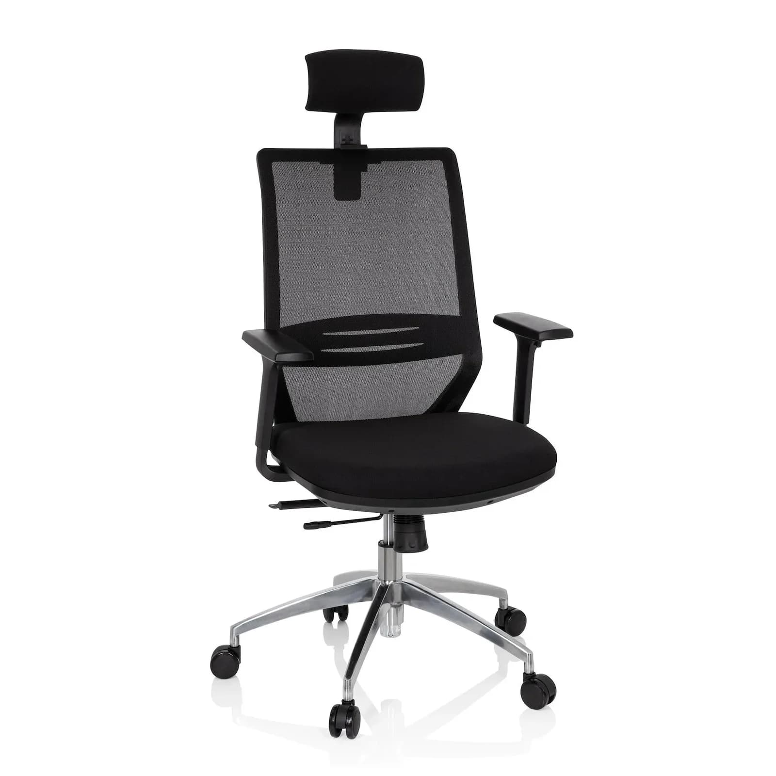 hjh OFFICE Profi Bürostuhl PROFONDO PRO Stoff Netzstoff mit Armlehnen höhenverstellbar