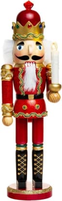 SIKORA Nussknacker Weihnachtsfigur mit LED-Kerze und Fernbedienung Bild 2