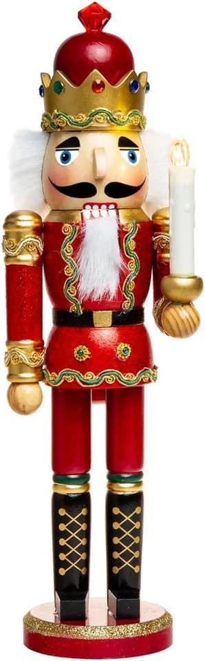 SIKORA Nussknacker Weihnachtsfigur mit LED-Kerze und Fernbedienung - Bild 2
