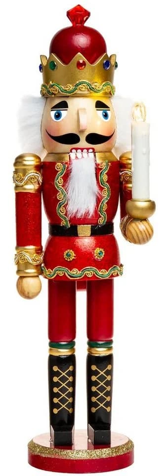 SIKORA Nussknacker Weihnachtsfigur mit LED-Kerze und Fernbedienung - Bild 3