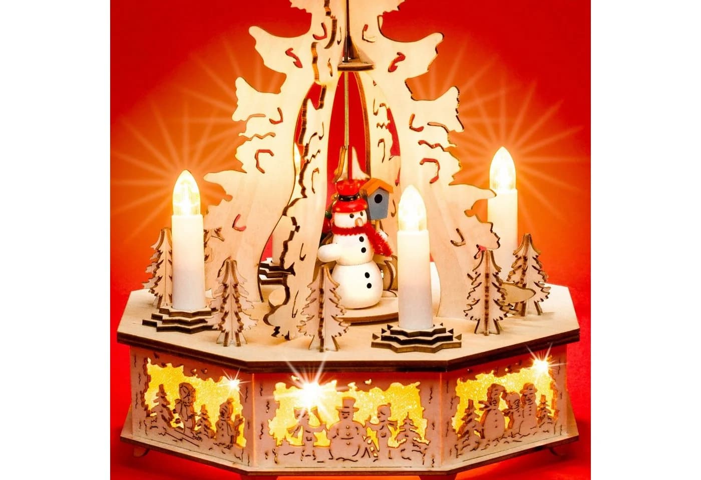 SIKORA Weihnachtspyramide mit LED-Beleuchtung und elektrischem Antrieb - Bild 4