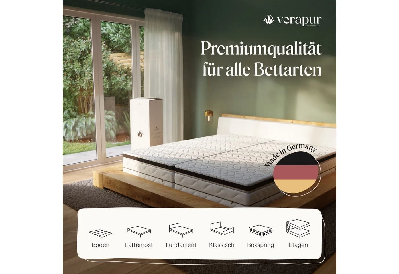 verapur Hypersoft Topper Fresh 100x220 cm 8 cm hoch - Bild 4
