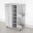 Better Home Weinschrank Grau mit Rollen für 48 Flaschen Bild 1
