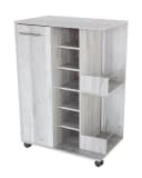 Better Home Weinschrank Grau mit Rollen für 48 Flaschen Bild 3