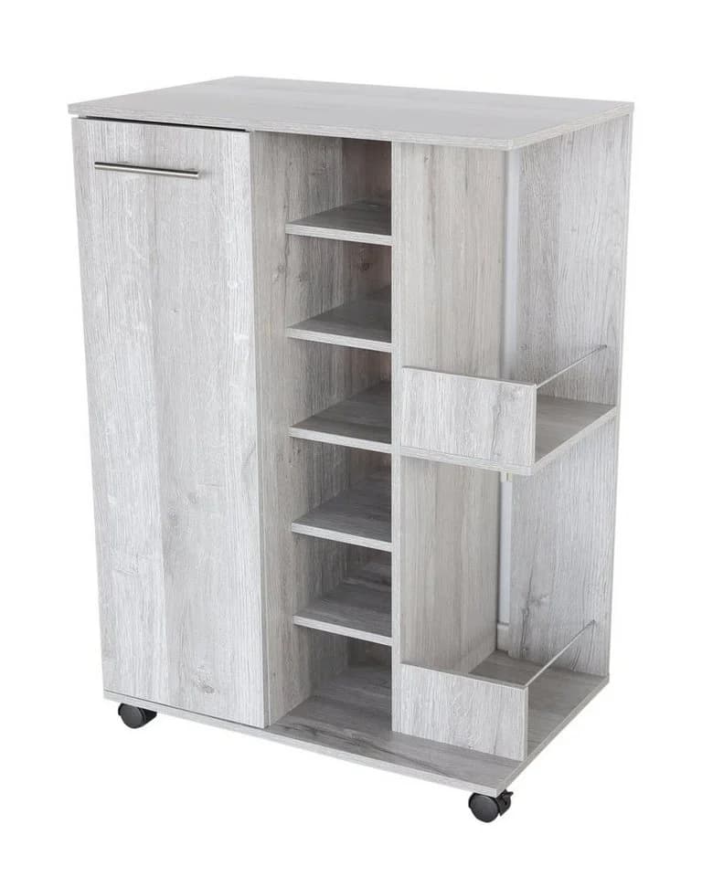 Better Home Weinschrank Grau mit Rollen für 48 Flaschen - Bild 3