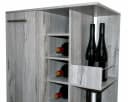 Better Home Weinschrank Grau mit Rollen für 48 Flaschen Bild 5