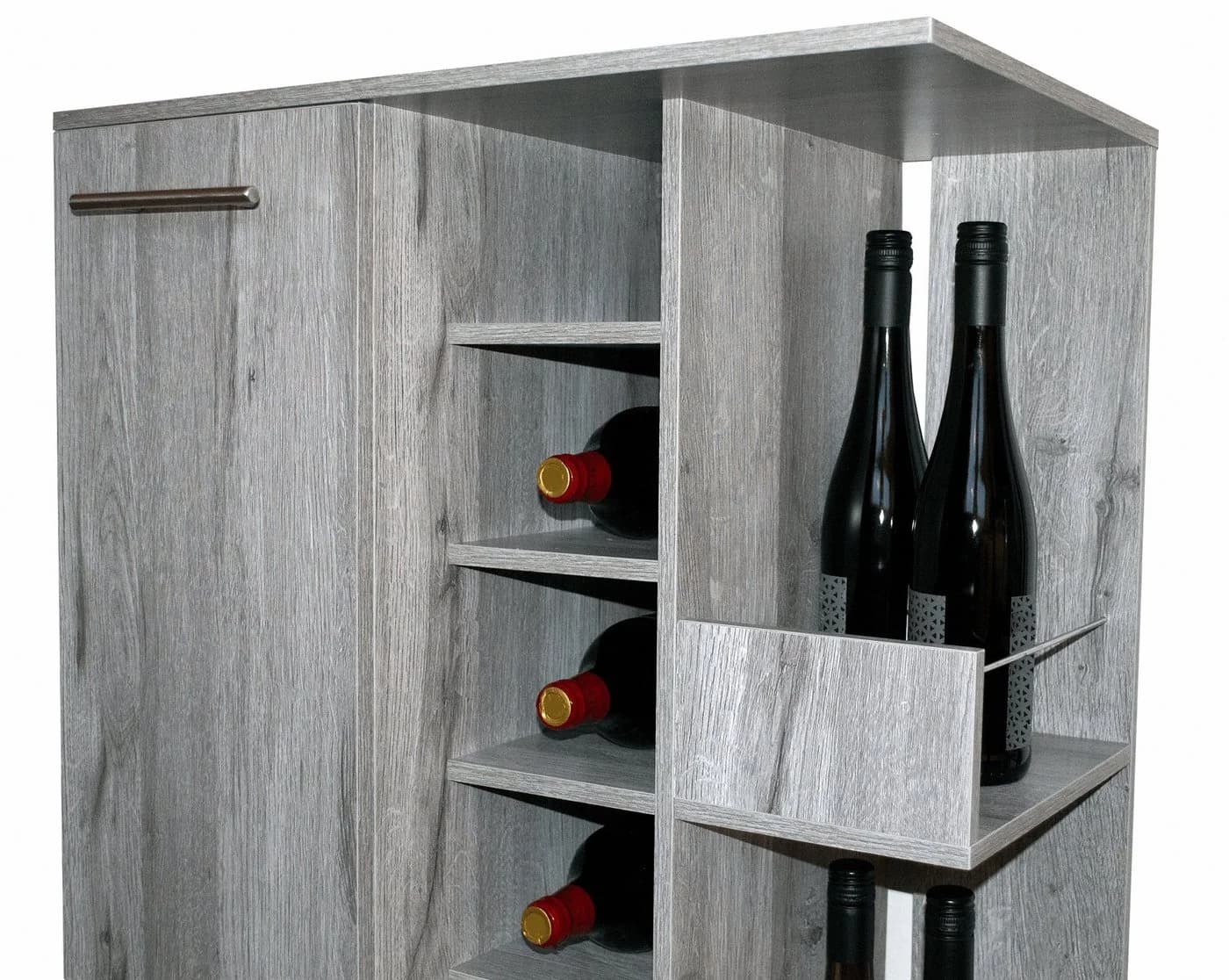 Better Home Weinschrank Grau mit Rollen für 48 Flaschen - Bild 5