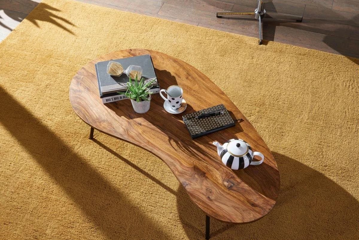 lovingHome® Couchtisch Nierenform Massiv Palisander - Bild 5