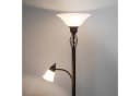 Lucande Stehlampe Dunja, Metall, Braun, Landhausstil, Leselampe Bild 3