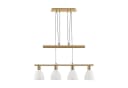 Lindby Hängelampe Simeon Messingfarben Glas 73 cm E14 Bild 2