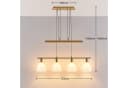 Lindby Hängelampe Simeon Messingfarben Glas 73 cm E14 Bild 5