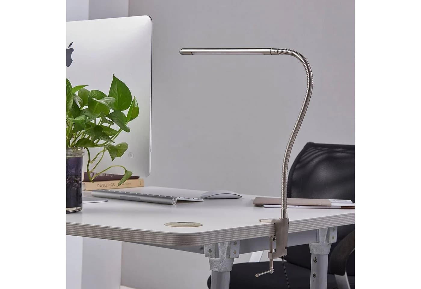 Lindby Klemmleuchte Lionard 4W LED Warmweiß Nickel-matt - Bild 3