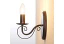 LUCANDE Caleb Wandleuchte Dimmbar Metall Rostbraun Landhaus Rustikal Bild 5