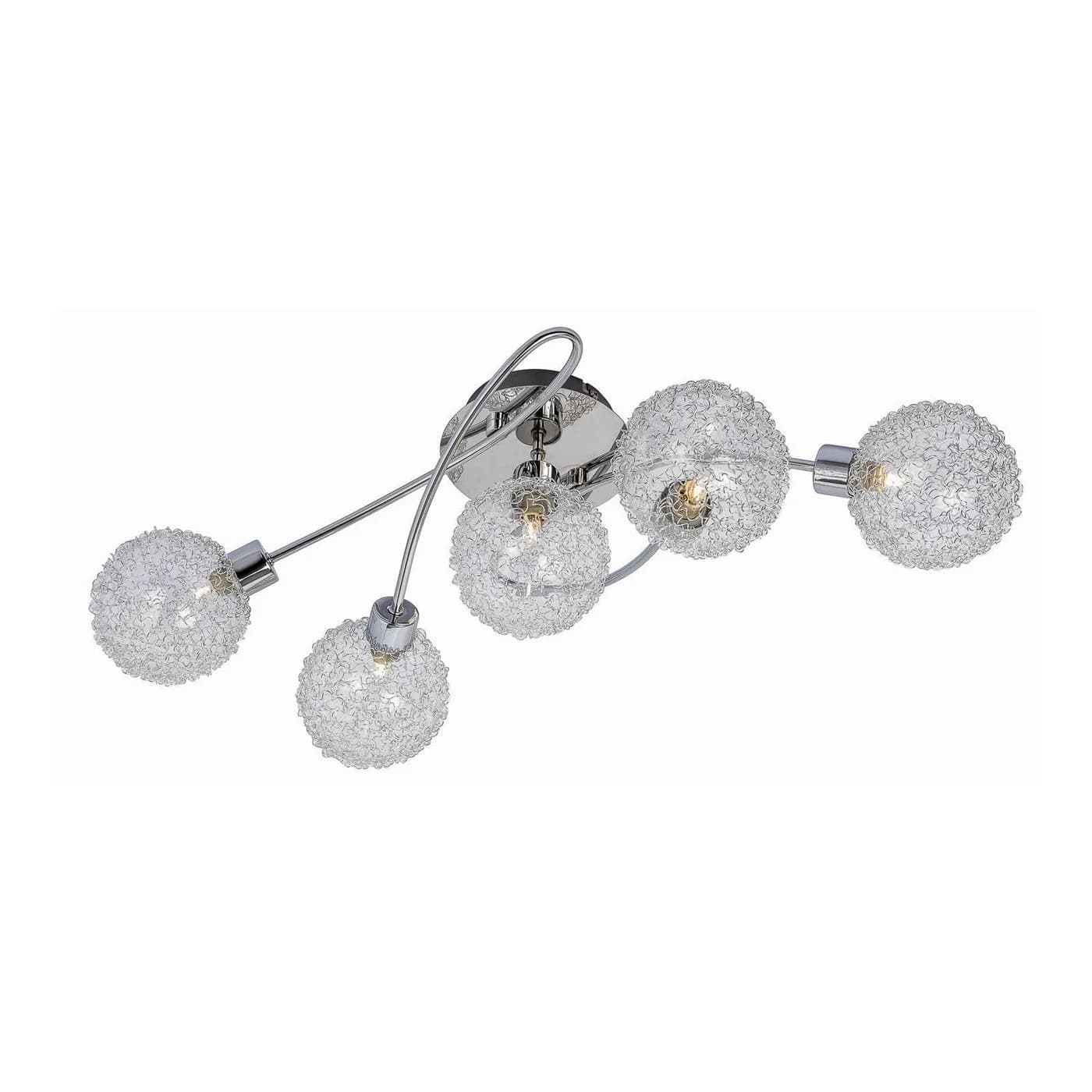 Lindby Deckenlampe Ticino Metall Chrom IP20 5 x 3 W LED - Bild 2
