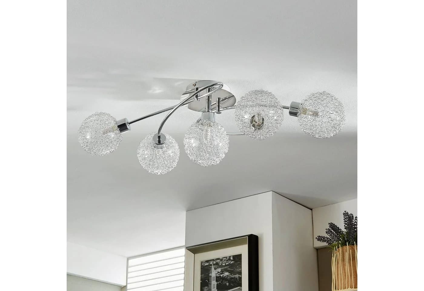 Lindby Deckenlampe Ticino Metall Chrom IP20 5 x 3 W LED - Bild 3