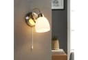 Lindby Wandleuchte Mael Glas Bronze IP20 1x40W Bild 1