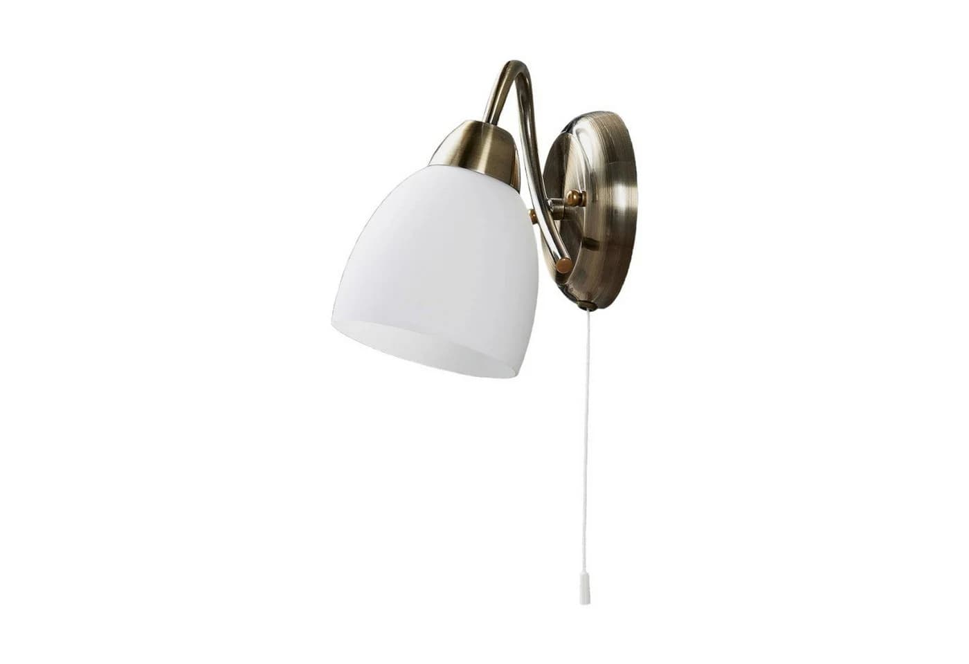 Lindby Wandleuchte Mael Glas Bronze IP20 1x40W - Bild 2