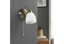 Lindby Wandleuchte Mael Glas Bronze IP20 1x40W Bild 3