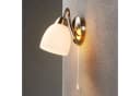 Lindby Wandleuchte Mael Glas Bronze IP20 1x40W Bild 4