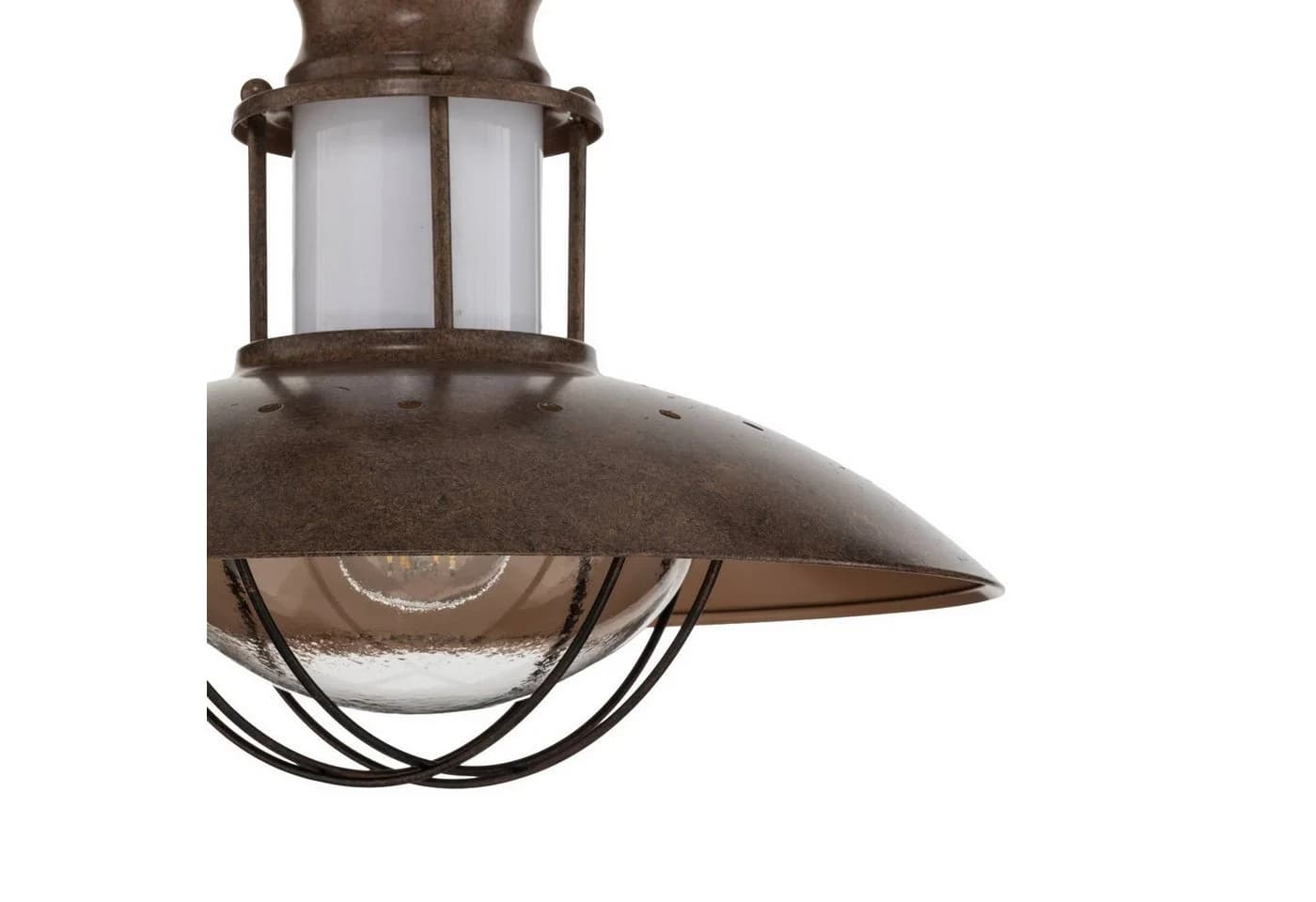 Lindby Hängeleuchte Louisanne Braun Metall Glas LED - Bild 5