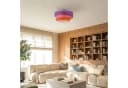 Lindby Deckenlampe Melia Violett/Pink/Orange Textil Ø56cm Bild 3