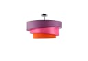 Lindby Deckenlampe Melia Violett/Pink/Orange Textil Ø56cm Bild 4