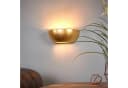 Lindby Wandleuchte Kolja Goldfarben Gips 25 cm breit E14 Bild 3