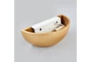Lindby Wandleuchte Kolja Goldfarben Gips 25 cm breit E14 Bild 5