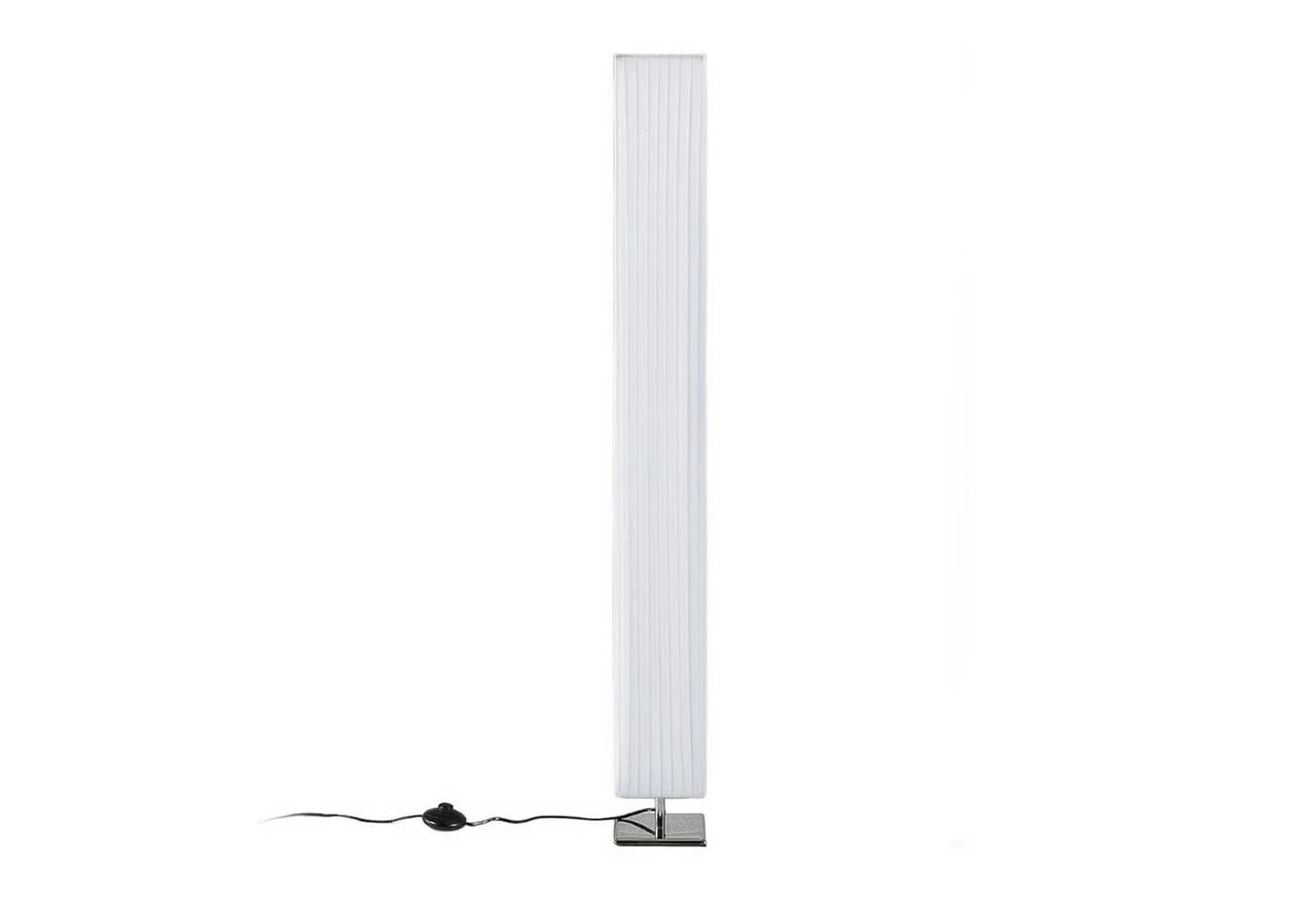 Lindby Stehlampe Janno Weiß Baumwollstoff Fußschalter 2x60W - Bild 2