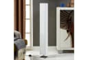 Lindby Stehlampe Janno Weiß Baumwollstoff Fußschalter 2x60W Bild 3