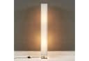 Lindby Stehlampe Janno Weiß Baumwollstoff Fußschalter 2x60W Bild 4