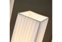 Lindby Stehlampe Janno Weiß Baumwollstoff Fußschalter 2x60W Bild 5