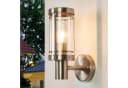 Lindby Außen-Wandleuchte Djori Edelstahl 1x15W LED IP44 Bild 1