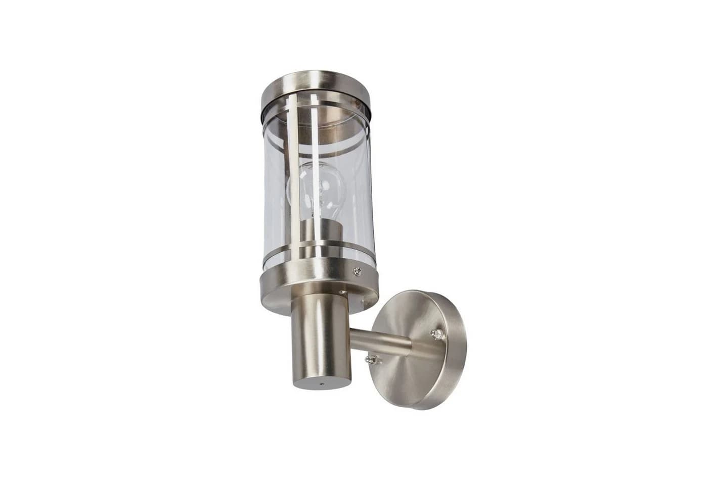 Lindby Außen-Wandleuchte Djori Edelstahl 1x15W LED IP44 - Bild 2