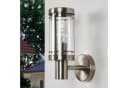 Lindby Außen-Wandleuchte Djori Edelstahl 1x15W LED IP44 Bild 3