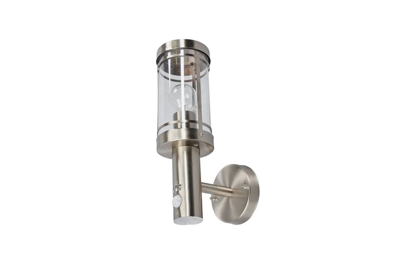 Lindby Außenwandlampe Djori Sensor Aluminiumfarben E27 - Bild 2