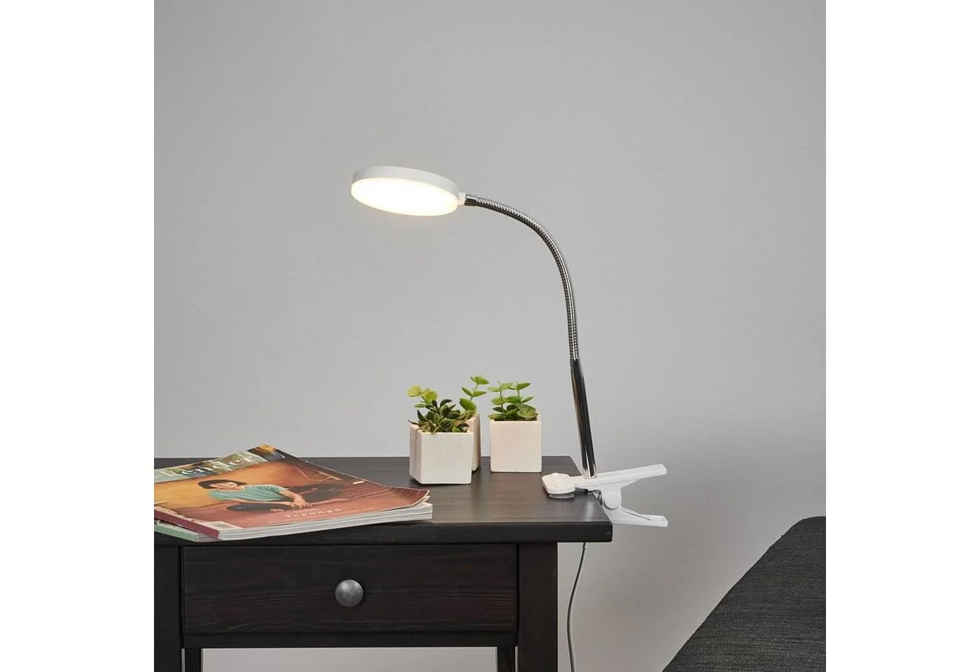 Lindby LED Klemmleuchte Milow Schwanenhals Warmweiß - Bild 3