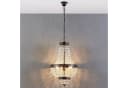 Lindby Hängelampe Jorve Kristall Schwarz-Gold 35 cm G9 Bild 4