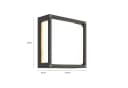 Lucande Außen-Wandleuchte Aurelien Metall Schwarz IP54 2x15W LED Bild 5