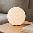 Lindby Tischleuchte Marike Weiß Opalglas LED Bild 2