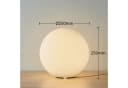 Lindby Tischleuchte Marike Weiß Opalglas LED Bild 4