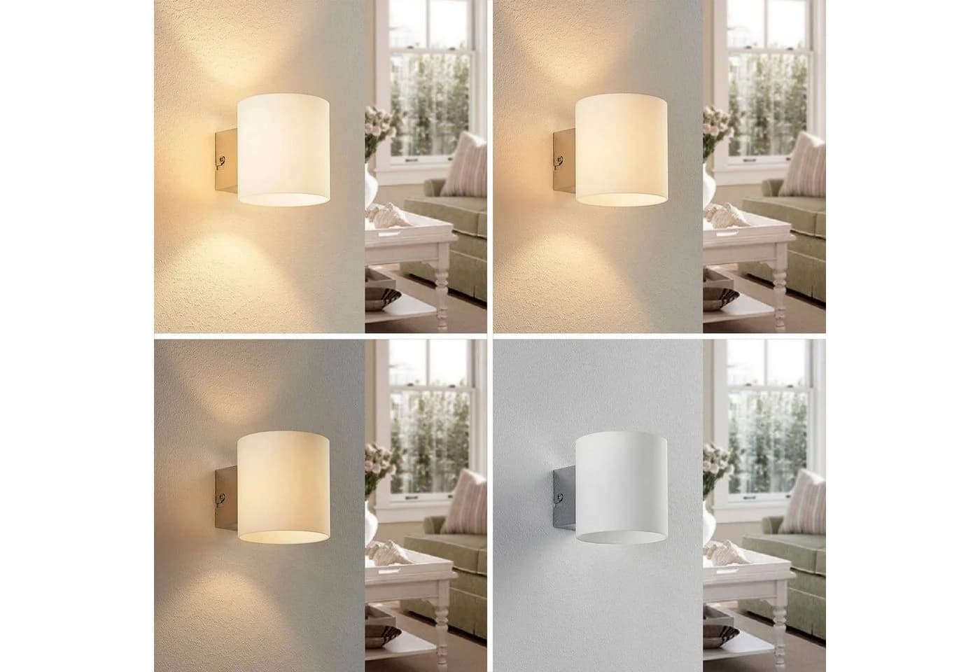 Lindby Wandleuchte Gerrit Weiß Glas IP20 1x5W LED - Bild 4
