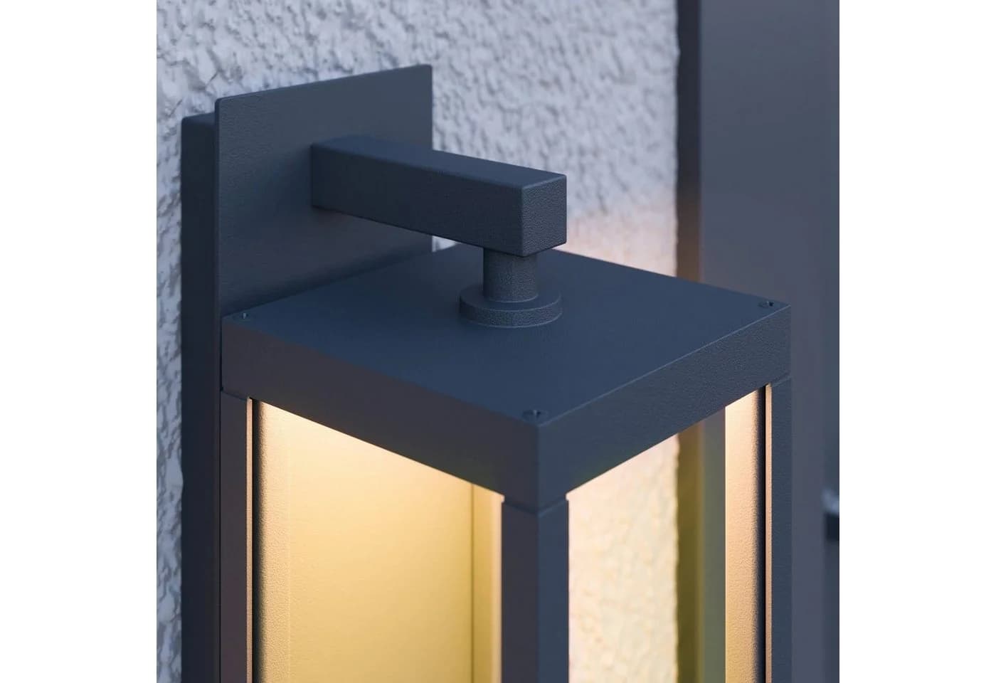 Lucande LED-Außenwandleuchte Ferdinand, Sensor, Dunkelgrau - Bild 5