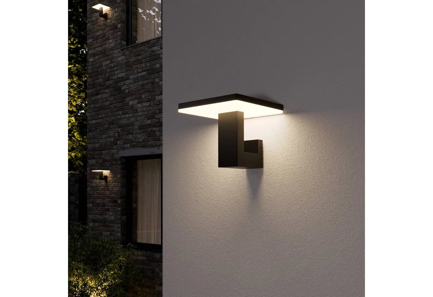 Lucande LED-Außenwandleuchte Olesia 15 cm Anthrazit IP54