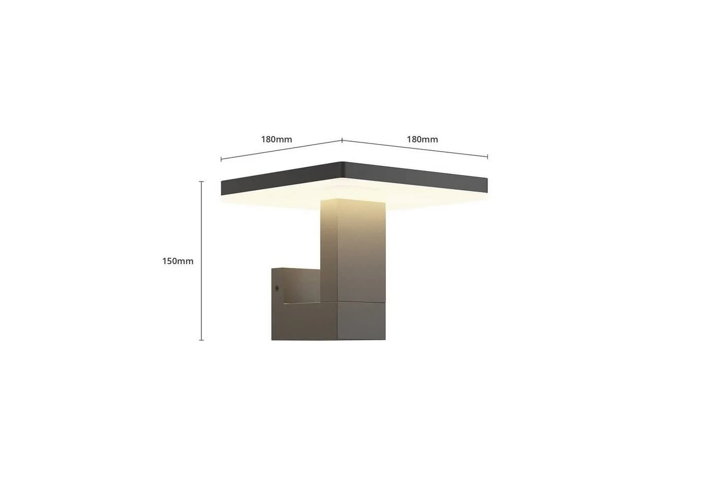 Lucande LED-Außenwandleuchte Olesia 15 cm Anthrazit IP54 - Bild 4